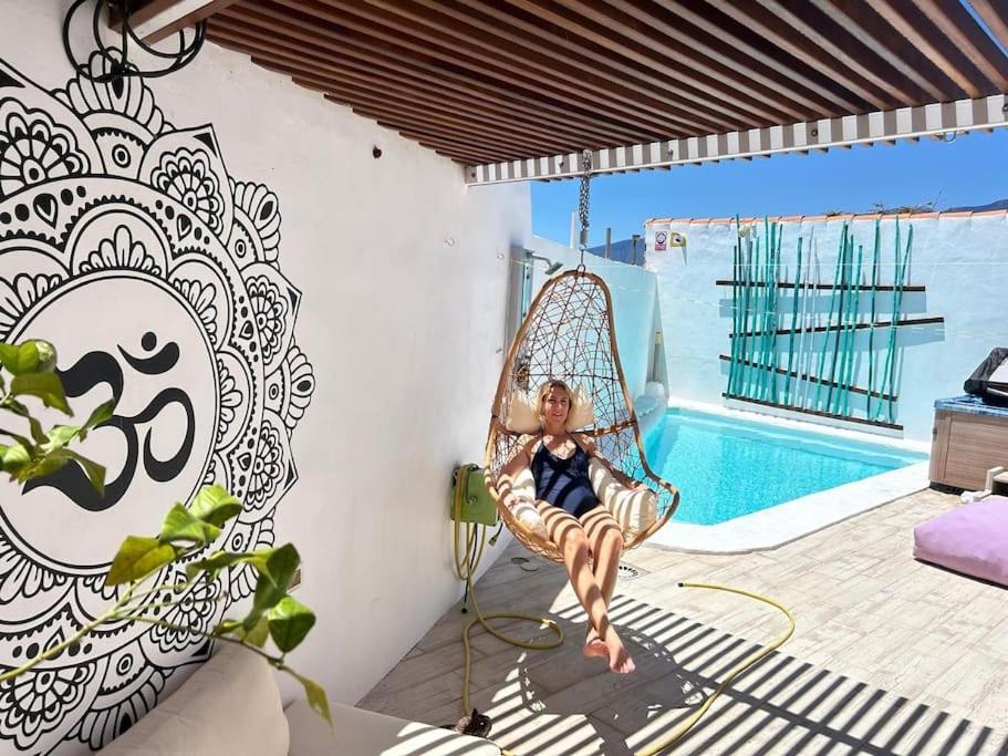サンタクルスデテネリフェ Casa Claudia Radazulヴィラ エクステリア 写真